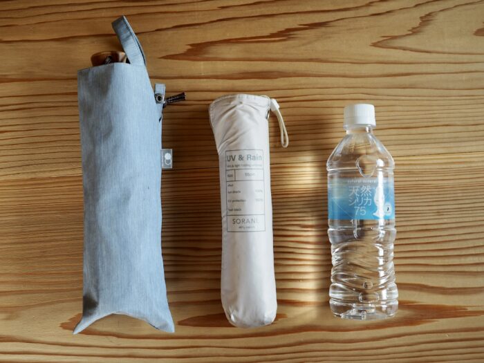 サンバリアとソラニと500mlペットボトルのサイズ比較